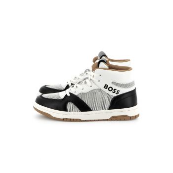 Pantofi sport mid-high cu logo
