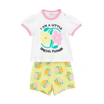 Pijama scurta cu imprimeu floral