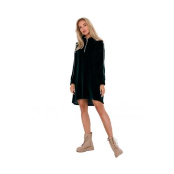Rochie dama asimetrica - Made of Emotion - Satou - verde - 2XL/3XL ieftina la reducere