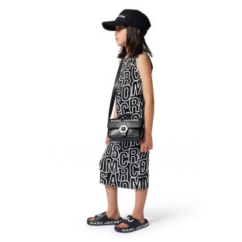 Rochie midi cu imprimeu text