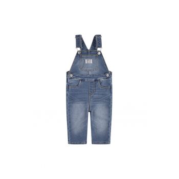 Salopeta de denim cu buzunare