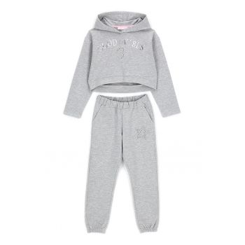 Set de hanorac crop si pantaloni de trening