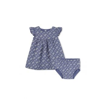 Set de rochie si chiloti cu model - 2 piese