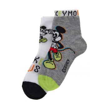 Set de sosete cu imprimeu cu Mickey Mouse - 2 perechi