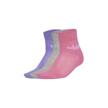 Set de sosete scurte cu model logo - 5 perechi