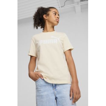 Tricou cu decolteu la baza gatului si imprimeu logo