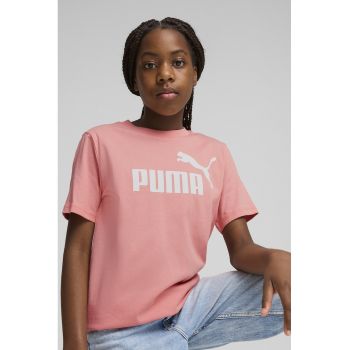 Tricou cu decolteu la baza gatului si imprimeu logo