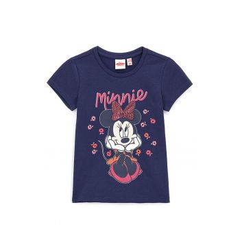 Tricou din amestec de bumbac cu imprimeu cu Minnie Mouse