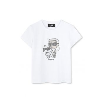 Tricou din amestec de modal cu aplicatii din strasuri