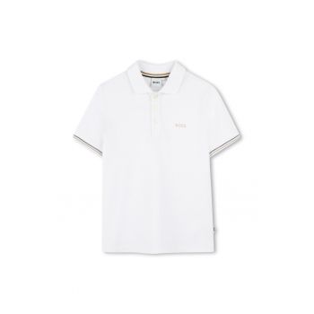 Tricou polo din amestec de bumbac cu croiala regular-fit