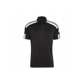 Tricou polo pentru barbati -  Poliester - Negru/Alb