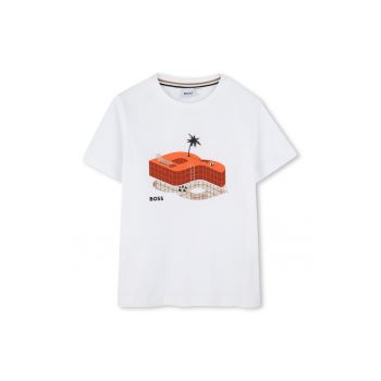 Tricou regular fit din bumbac cu model grafic