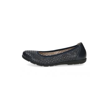 Balerini de piele cu design perforat