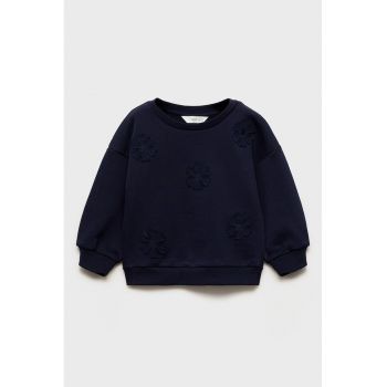 Bluza de trening tricotata cu detalii florale