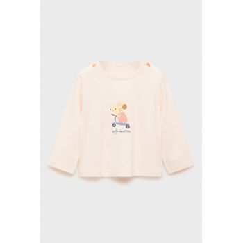 Bluza din bumbac cu imprimeu grafic