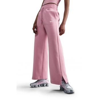 Pantaloni de trening cu croiala ampla si talie inalta Phoenix
