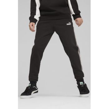 Pantaloni de trening din amestec de bumbac cu logo