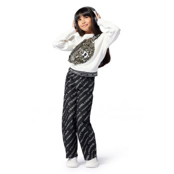 Pantaloni din bumbac cu model