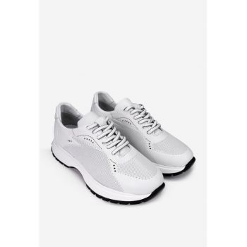 Pantofi dama albi eleganti