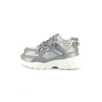 Pantofi sport din piele ecologica si material textil