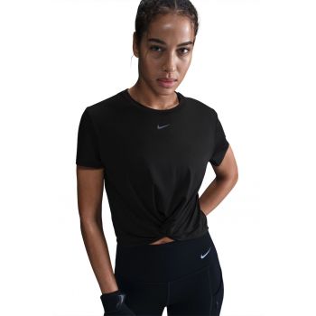 Tricou crop cu logo reflectorizant pentru antrenament