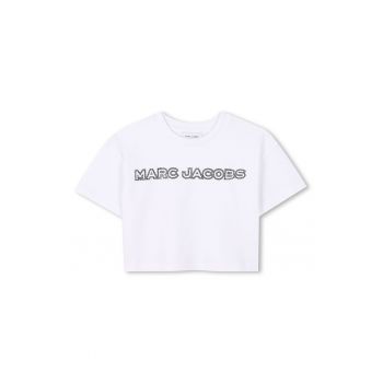 Tricou crop cu logo