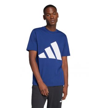 Tricou cu decolteu la baza gatului si imprimeu logo