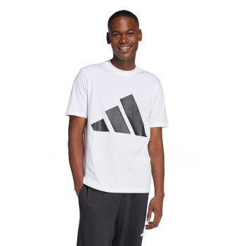 Tricou cu decolteu la baza gatului si imprimeu logo