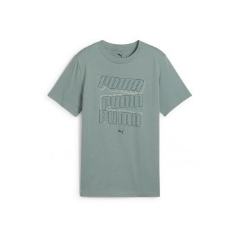 Tricou cu logo si decolteu la baza gatului