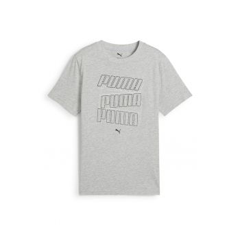 Tricou cu logo si decolteu la baza gatului