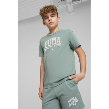 Tricou din amestec de bumbac cu logo