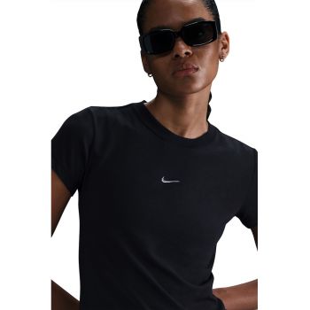 Tricou din amestec de modal cu logo discret