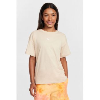 Tricou din bumbac cu detaliu logo