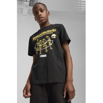 Tricou din bumbac cu imprimeu cu skateboarding Mid 90s