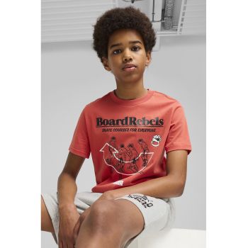 Tricou din bumbac cu imprimeu cu skateboarding Mid 90s