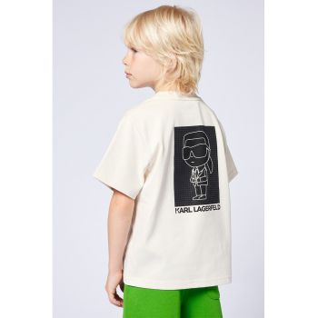 Tricou din bumbac cu imprimeu grafic pe partea din spate