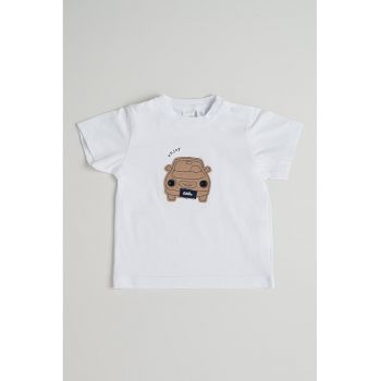 Tricou din bumbac cu imprimeu grafic