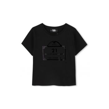 Tricou din bumbac cu imprimeu logo