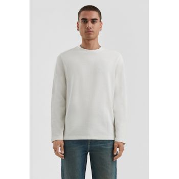 Bluza de bumbac cu maneci cazute