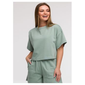 Bluza oversize cu maneci scurte -