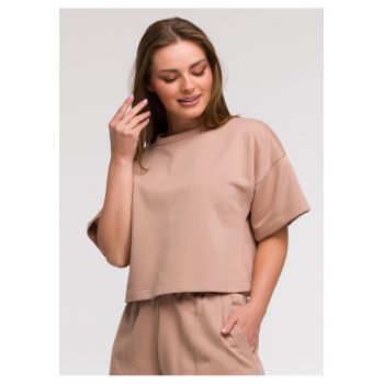 Bluza oversize cu maneci scurte -