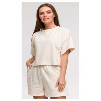 Bluza oversize cu maneci scurte -