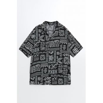 Camasa regular fit cu maneci scurte