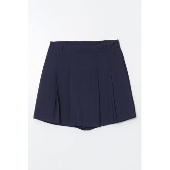 Fusta-pantalon scurta cu talie elastica