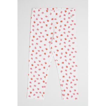 Pantaloni cu model floral