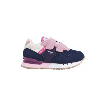 Pantofi sport cu insertii de plasa si cu velcro