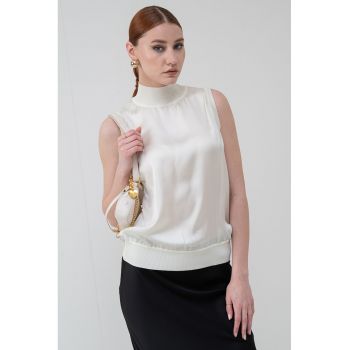 Pulover fara maneci - lejer - cu guler inalt