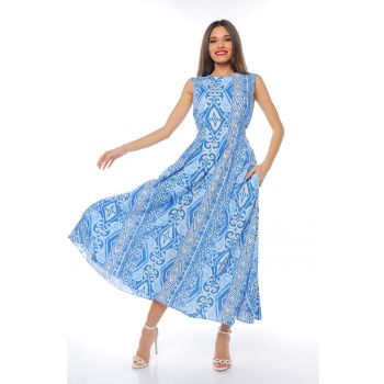 Rochie cu model si buzunare laterale