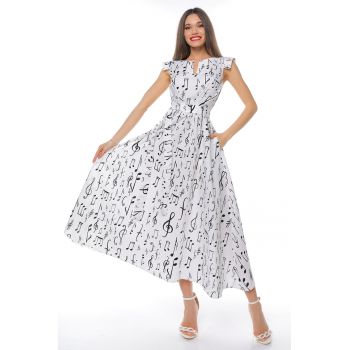 Rochie midi din bumbac