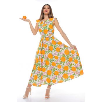 Rochie midi din bumbac